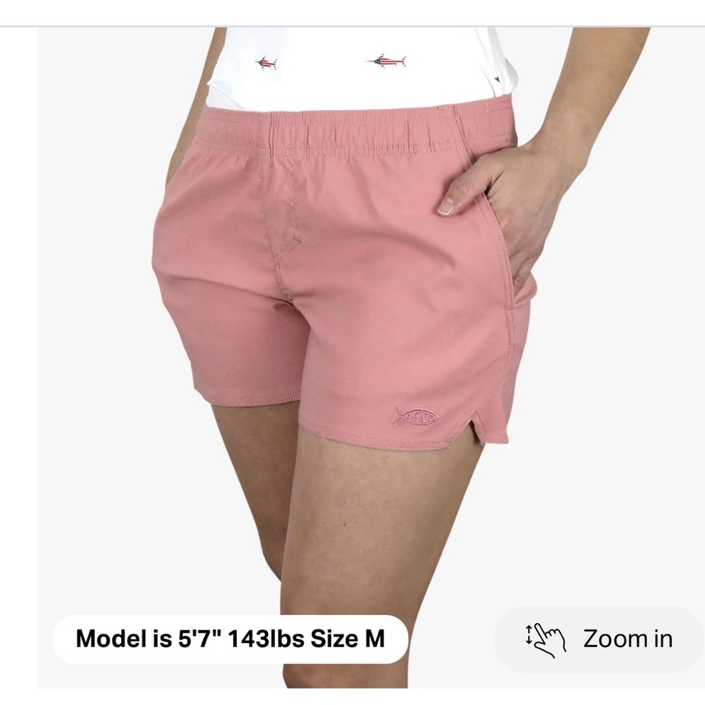 AFTCO Women's Sirena Hybrid Tech Shorts - Hazy Rose